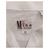 APPEARS NEW - Mina by Chaplin Ivory/White Dress Shirt (Size 26)