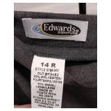 Edwards Signature Grey Poly Wool Skirt Size 14