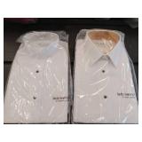APPEARS NEW - Lady Martino White Tuxedo Shirt by Henry Segal (Size 6) 2 Pack