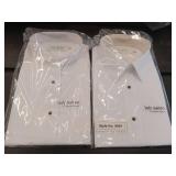 FACTORY SEALED - Lady Martino by Henry Segal White Dress Shirt (Size 14) 2 Pack
