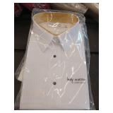 APPEARS NEW - Lady Martino by Henry Segal White Dress Shirt (Size 16) 3 Pack