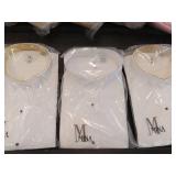 APPEARS NEW - MINA White Button Down Dress Shirt (Size 22) 3 Pack