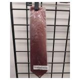 APPEARS NEW - USA Made Burgundy Striped Clip-On Tie S0302D and Edwards Burgundy Tie
