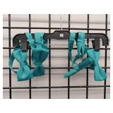 APPEARS NEW - Teal Blue Clip-On Bow Ties Set