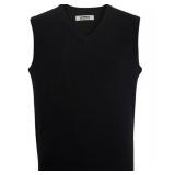 APPEARS NEW - Edwards Garment Black V-Neck Sweater Vest (Size Large)