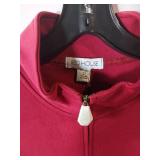 APPEARS NEW - Red House Full Zip Mock Neck Jacket (Size Large)