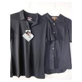 APPEARS NEW - Tru-Spec and Harriton Navy Blue Polo Shirt Set (Size Medium)