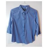 APPEARS NEW - Lady Edwards Blue Button Down Shirt (Size Medium)