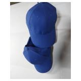 APPEARS NEW - Blue Cotton Baseball Cap Set of 2