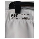 APPEARS NEW - PST White Professional Work Pants Style 407 (Size 32/32)