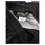 APPEARS NEW - Chef Trends by Pinnacle Black Kitchen Pants Size 3XL