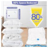 4 Pack Jumbo Vacuum Storage Bags with Hand Pump, 80% Storage Space Saving, Sturdy Leak-Free Space Saver Vacuum Seal Bags for Clothing, Vacuum Compression Bags for Travel Luggage Blankets Comforters - 4 Pack Jumbo Vacuum Storage Bags with Hand Pump, 80% Storage Space Saving, Sturdy Leak-Free Space Saver Vacuum Seal Bags for Clothing, Vacuum Compression Bags for Travel Luggage Blankets Comforters -