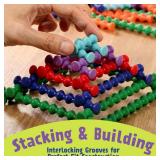 POPULAR PLAYTHINGS Playstix Construction Toy Set with Building Sticks for STEM and Classroom Use, for Kids Ages 4 and Up - 150 Piece Kit - Retail: $30 POPULAR PLAYTHINGS Playstix Construction Toy Set with Building Sticks for STEM and Classroom Use, for Kids Ages 4 and Up - 150 Piece Kit - Retail: $30