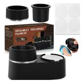 Pro Meal Reusable Pods Kit for Nespresso Vertuo, Refillable Coffee Pods with 52 Pcs Aluminum Foil Lids for VertuoLine Capsules, Compatible for VertuoPlus Espresso Machine (Pods not included) - Retail: Pro Meal Reusable Pods Kit for Nespresso Vertuo, Refillable Coffee Pods with 52 Pcs Aluminum Foil Lids for VertuoLine Capsules, Compatible for VertuoPlus Espresso Machine (Pods not included) - Retail: