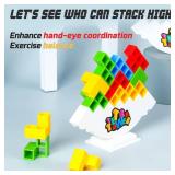 48 Pcs Tetra Tower Balance Stacking Blocks Game, Board Games for 2 Players+ Family Games, Parties, Travel, Kids & Adults Team Building Blocks Toy - Retail: $14 48 Pcs Tetra Tower Balance Stacking Blocks Game, Board Games for 2 Players+ Family Games, Parties, Travel, Kids & Adults Team Building Blocks Toy - Retail: $14