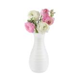 White Plastic Flower Vase, Ceramic-Look Decorative Vase for Flowers, Small and Cute for Home Living Room Dining Wedding Bouquet Decor (8 inches) - Retail: $7 White Plastic Flower Vase, Ceramic-Look Decorative Vase for Flowers, Small and Cute for Home Living Room Dining Wedding Bouquet Decor (8 inches) - Retail: $7