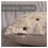 Christmas Pillow Covers 16x16 inch Set of 2 Xmas Decorations Soft Plush Faux Fur Wool Beige Christmas Tree Throw Pillow Cases Winter Holiday Decor for Sofa Living Room PT-002C16 - Retail: $15 Christmas Pillow Covers 16x16 inch Set of 2 Xmas Decorations Soft Plush Faux Fur Wool Beige Christmas Tree Throw Pillow Cases Winter Holiday Decor for Sofa Living Room PT-002C16 - Retail: $15