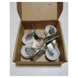 Low Profile Casters Wheels for Furniture, Small Swivel Polypropylene Caster with No Noise, 360 Degree Top Plate Caster (Screws Included) (2 White, 4)' Low Profile Casters Wheels for Furniture, Small Swivel Polypropylene Caster with No Noise, 360 Degree Top Plate Caster (Screws Included) (2 White, 4)'