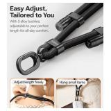 Phone Lanyard Crossbody with 2 Phone Tabs, Adjustable Anti Theft Phone Strap for All Phones, Premium Metal Buckles, Skin-Friendly, Universal Cell Phone Neck lanyard for Travel Essentials, Black - Reta Phone Lanyard Crossbody with 2 Phone Tabs, Adjustable Anti Theft Phone Strap for All Phones, Premium Metal Buckles, Skin-Friendly, Universal Cell Phone Neck lanyard for Travel Essentials, Black - Reta