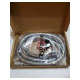 Blissland Shower Hose, 79 Inches Extra Long Stainless Steel Handheld Shower Head Hose with Brass Insert and Nut - Durable and Flexible(Chrome) - Retail: $10 Blissland Shower Hose, 79 Inches Extra Long Stainless Steel Handheld Shower Head Hose with Brass Insert and Nut - Durable and Flexible(Chrome) - Retail: $10