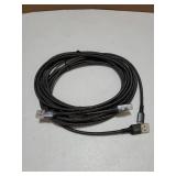 USB A to USB C Cable (10ft, 2-Pack) 10Gbps USB 3.1 Gen 2 Type C Data Transfer Cord, Long Android Auto USB Cable for iPhone 17/16 Plus 17/16 Pro Max Samsung Galaxy S25 PS5 Controller - Retail: $22 USB A to USB C Cable (10ft, 2-Pack) 10Gbps USB 3.1 Gen 2 Type C Data Transfer Cord, Long Android Auto USB Cable for iPhone 17/16 Plus 17/16 Pro Max Samsung Galaxy S25 PS5 Controller - Retail: $22