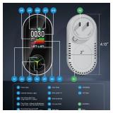 Travel Carbon Monoxide Detectors Plug in: Plug and Play CO Monitor for Home - Portable 4-in-1 Natural Gas and Carbon Monoxide Alarm with Temperature(°F) & Humidity for RV Hotel - 1 Pack - Retail: $ Travel Carbon Monoxide Detectors Plug in: Plug and Play CO Monitor for Home - Portable 4-in-1 Natural Gas and Carbon Monoxide Alarm with Temperature(°F) & Humidity for RV Hotel - 1 Pack - Retail: $