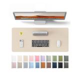 Leather Desk Pad Protector, Office Desk Mat, Large Mouse Pad, Non-Slip PU Leather Desk Blotter, Waterproof Laptop Desk Writing Pad for Office and Home (23.6 x 13.8', Eggshell) - Retail: $10' Leather Desk Pad Protector, Office Desk Mat, Large Mouse Pad, Non-Slip PU Leather Desk Blotter, Waterproof Laptop Desk Writing Pad for Office and Home (23.6 x 13.8', Eggshell) - Retail: $10'