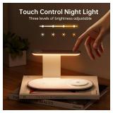 3 in 1 Charging Station for MagSafe Wireless Charger with Three-Level Night Light, 15W Max Fast Charging for iPhone 17/16/15/14/13/, Apple Watch Series 2-11/SE 3/ Ultra 3, AirPods Pro 3-Gray - Retail: 3 in 1 Charging Station for MagSafe Wireless Charger with Three-Level Night Light, 15W Max Fast Charging for iPhone 17/16/15/14/13/, Apple Watch Series 2-11/SE 3/ Ultra 3, AirPods Pro 3-Gray - Retail: