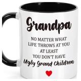 Grandpa Fathers Day Papa Gifts Grandfather, Gifts for Grandpa, Dad Birthday Gift, Funny Fathers Day Grandparents Gift from Grandkids, Grandchildren, Call Him Gramps Ceramic Mug, 11OZ - Retail: $15 Grandpa Fathers Day Papa Gifts Grandfather, Gifts for Grandpa, Dad Birthday Gift, Funny Fathers Day Grandparents Gift from Grandkids, Grandchildren, Call Him Gramps Ceramic Mug, 11OZ - Retail: $15