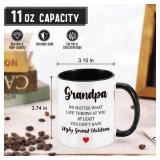 Grandpa Fathers Day Papa Gifts Grandfather, Gifts for Grandpa, Dad Birthday Gift, Funny Fathers Day Grandparents Gift from Grandkids, Grandchildren, Call Him Gramps Ceramic Mug, 11OZ - Retail: $15 Grandpa Fathers Day Papa Gifts Grandfather, Gifts for Grandpa, Dad Birthday Gift, Funny Fathers Day Grandparents Gift from Grandkids, Grandchildren, Call Him Gramps Ceramic Mug, 11OZ - Retail: $15