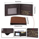12 Pieces Leather Wallet for Men DIY Bifold Wallet Engrave Inspirational Father Day Gift for Christmas Men Husband Son(Light Brown) - Retail: $18 12 Pieces Leather Wallet for Men DIY Bifold Wallet Engrave Inspirational Father Day Gift for Christmas Men Husband Son(Light Brown) - Retail: $18