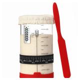 Sourdough Starter Jar, 24 OZ Wide Mouth Sour Dough Starter Jars Glass, Sourdough Starter Kit, Sourdough Bread Baking Supplies for Beginners and Pro, 1 Pack - Retail: $10 Sourdough Starter Jar, 24 OZ Wide Mouth Sour Dough Starter Jars Glass, Sourdough Starter Kit, Sourdough Bread Baking Supplies for Beginners and Pro, 1 Pack - Retail: $10