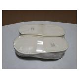 4Pairs Women's Fuzzy Slippers Cross Band Memory Foam House Slippers Open Toe Indoor Outdoor Shoes, White, 40-41 (Size 8.5-9.5) - Retail: $40 4Pairs Women's Fuzzy Slippers Cross Band Memory Foam House Slippers Open Toe Indoor Outdoor Shoes, White, 40-41 (Size 8.5-9.5) - Retail: $40