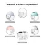 Wearable Breast Pump Accessories, Replacement Pump Parts Flange 27mm, Duckbill Valve, Silicone Diaphragm, Milk Collector Cup Compatible with MOMMED S18 S21 - Retail: $20 Wearable Breast Pump Accessories, Replacement Pump Parts Flange 27mm, Duckbill Valve, Silicone Diaphragm, Milk Collector Cup Compatible with MOMMED S18 S21 - Retail: $20