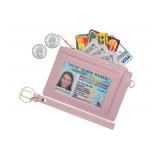 Women Slim Rfid Blocking Credit Card Case Holder Wristlet Zip ID Case Wallet Small Compact Leather Wallet Coin Purse with Keychain (Light Pink) - Retail: $9 Women Slim Rfid Blocking Credit Card Case Holder Wristlet Zip ID Case Wallet Small Compact Leather Wallet Coin Purse with Keychain (Light Pink) - Retail: $9