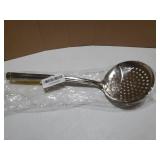 Kitchen Dia 12CM Stainless Steel Skimmer/Slotted Spoon/Strainer Ladle With ABS Plastic Heat Resistant Handle - Retail: $9 Kitchen Dia 12CM Stainless Steel Skimmer/Slotted Spoon/Strainer Ladle With ABS Plastic Heat Resistant Handle - Retail: $9