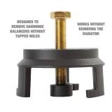 25264 GM Harmonic Balancer Puller, LS Crank Pulley Puller, Remove LS Balancer Without Tapped Holes, No Radiator Removal Necessary, For use with GM, Chrysler, Jeep, Dodge - Retail: $53 25264 GM Harmonic Balancer Puller, LS Crank Pulley Puller, Remove LS Balancer Without Tapped Holes, No Radiator Removal Necessary, For use with GM, Chrysler, Jeep, Dodge - Retail: $53