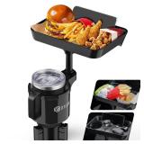 DYLEN Car Cup Holder Tray, Cup Holder Expander Adapter for Car, 9.5â Detachable Car Food Tray Table for Eating, Road Trip Essentials Fits Yeti, Hydro Flask 16-46 oz - Retail: $27 DYLEN Car Cup Holder Tray, Cup Holder Expander Adapter for Car, 9.5â Detachable Car Food Tray Table for Eating, Road Trip Essentials Fits Yeti, Hydro Flask 16-46 oz - Retail: $27