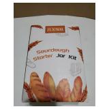 Sourdough Starter Jar, Sourdough Starter Kit with Date Marked Feeding Band, Thermometer, Cloth Cover & Metal Lid, Reusable Sourdough Bread Baking Supplies, Home Baking Supplies - Retail: $10 Sourdough Starter Jar, Sourdough Starter Kit with Date Marked Feeding Band, Thermometer, Cloth Cover & Metal Lid, Reusable Sourdough Bread Baking Supplies, Home Baking Supplies - Retail: $10