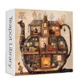 Teapot Library Puzzles for Adults 1000 Pieces, PICKFORU Vintage Bookshelf Book Puzzles Room Art, Difficult Unique Reading Room Scene Theme - Retail: $13 Teapot Library Puzzles for Adults 1000 Pieces, PICKFORU Vintage Bookshelf Book Puzzles Room Art, Difficult Unique Reading Room Scene Theme - Retail: $13