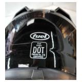 FUEL Adult Full-Face Motorcycle Helmet DOT Approved Gloss-Black Medium - Retail: $132 FUEL Adult Full-Face Motorcycle Helmet DOT Approved Gloss-Black Medium - Retail: $132