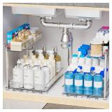 2 Pack 14.5â³ Deep Pull Out Under Sink Organizer,10.8â³ High 2 Tier Slide Out Cabinet Organizer for Kitchen Cabinet, Under Sink Organizers, Under Sink Shelves, Bathroom Organizers and Storage, 2 Pack 14.5â³ Deep Pull Out Under Sink Organizer,10.8â³ High 2 Tier Slide Out Cabinet Organizer for Kitchen Cabinet, Under Sink Organizers, Under Sink Shelves, Bathroom Organizers and Storage,