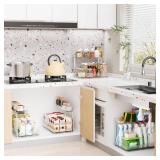 2 Pack 14.5â³ Deep Pull Out Under Sink Organizer,10.8â³ High 2 Tier Slide Out Cabinet Organizer for Kitchen Cabinet, Under Sink Organizers, Under Sink Shelves, Bathroom Organizers and Storage, 2 Pack 14.5â³ Deep Pull Out Under Sink Organizer,10.8â³ High 2 Tier Slide Out Cabinet Organizer for Kitchen Cabinet, Under Sink Organizers, Under Sink Shelves, Bathroom Organizers and Storage,