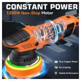1200W Car Buffer Polisher - 6 Inch Dual Action Polisher w/Constant Power - 6 Variable Speed 2500-6000RPM Orbital Polisher -Comfortable Grip Car Wax Buffer Polisher for Car Detailing Polishing - Retail 1200W Car Buffer Polisher - 6 Inch Dual Action Polisher w/Constant Power - 6 Variable Speed 2500-6000RPM Orbital Polisher -Comfortable Grip Car Wax Buffer Polisher for Car Detailing Polishing - Retail