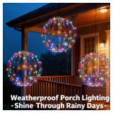 Set of 3 Christmas LED Light Balls, Hanging Tree Globe Fold Flat Metal Frame Ball Light Indoor Outdoor Christmas Decoration (Multicolor) Set of 3 Christmas LED Light Balls, Hanging Tree Globe Fold Flat Metal Frame Ball Light Indoor Outdoor Christmas Decoration (Multicolor)