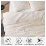 Home Waffle Comforter Queen Set, Beige Fluffy Fleece Bed Set, Super Warm Fluffy Plush Bedding Set for Winter, 3 Pieces,1 Cozy Comforter and 2 Pillowcases - Retail: $35 Home Waffle Comforter Queen Set, Beige Fluffy Fleece Bed Set, Super Warm Fluffy Plush Bedding Set for Winter, 3 Pieces,1 Cozy Comforter and 2 Pillowcases - Retail: $35