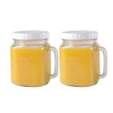 74 oz Wide Mouth Glass Jar with Lid, Clear Large Mason Jars (2 Pack) - Retail: $24 74 oz Wide Mouth Glass Jar with Lid, Clear Large Mason Jars (2 Pack) - Retail: $24