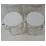 74 oz Wide Mouth Glass Jar with Lid, Clear Large Mason Jars (2 Pack) - Retail: $24 74 oz Wide Mouth Glass Jar with Lid, Clear Large Mason Jars (2 Pack) - Retail: $24