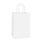 BagDream Gift Bags 100Pcs 5.25x3x8 Small Kraft Paper Gift Bags with Handles Bulk, White Paper Sacks for Wedding Birthday Party favor, Retail, Merchandise, Small Grocery - Retail: $24 BagDream Gift Bags 100Pcs 5.25x3x8 Small Kraft Paper Gift Bags with Handles Bulk, White Paper Sacks for Wedding Birthday Party favor, Retail, Merchandise, Small Grocery - Retail: $24