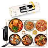 Food Warming Mat, Electric Warming Tray for Buffets Party, 7 Temp Settings, 24 Hours Timer, Fast & Full Surface Heat Food Warmer, Auto Shut-Off, Easy to Clean with Nano Material, 24x15' - Retail: $20' Food Warming Mat, Electric Warming Tray for Buffets Party, 7 Temp Settings, 24 Hours Timer, Fast & Full Surface Heat Food Warmer, Auto Shut-Off, Easy to Clean with Nano Material, 24x15' - Retail: $20'